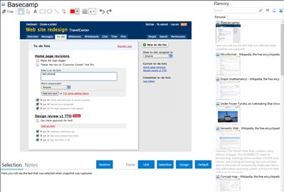 Basecamp - Flamory bookmarks and screenshots