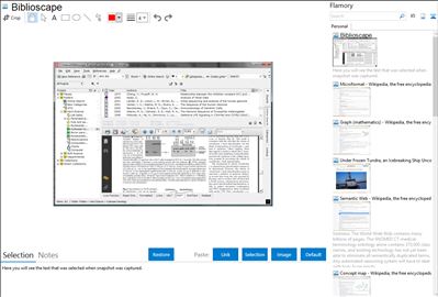 Biblioscape - Flamory bookmarks and screenshots