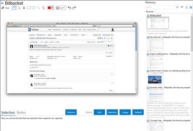 Bitbucket - Flamory bookmarks and screenshots