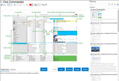 One Commander - Flamory bookmarks and screenshots