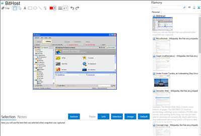 BitHost - Flamory bookmarks and screenshots