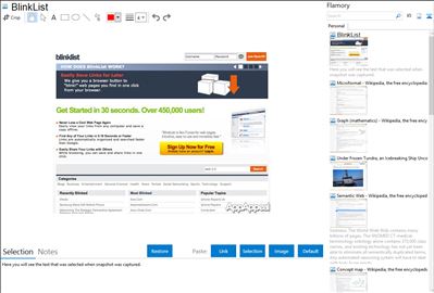BlinkList - Flamory bookmarks and screenshots