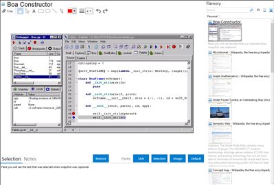 Boa Constructor - Flamory bookmarks and screenshots