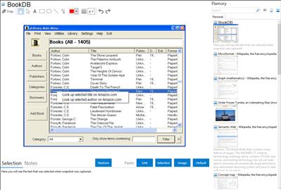 BookDB - Flamory bookmarks and screenshots