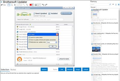 Brothersoft Updater - Flamory bookmarks and screenshots