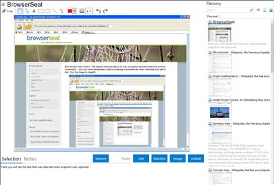 BrowserSeal - Flamory bookmarks and screenshots