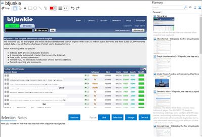 btjunkie - Flamory bookmarks and screenshots