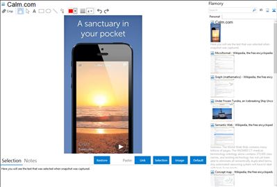 Calm.com - Flamory bookmarks and screenshots