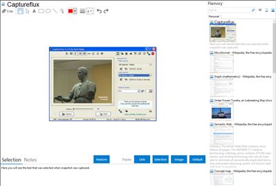 Captureflux - Flamory bookmarks and screenshots