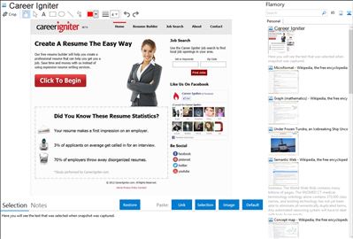 Career Igniter - Flamory bookmarks and screenshots