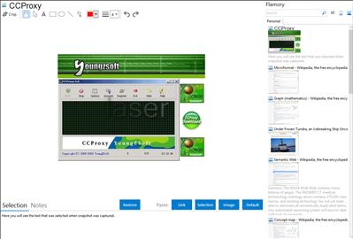 CCProxy - Flamory bookmarks and screenshots
