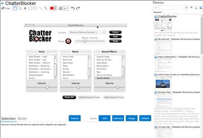 ChatterBlocker - Flamory bookmarks and screenshots