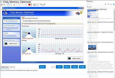 Chily Memory Optimizer - Flamory bookmarks and screenshots