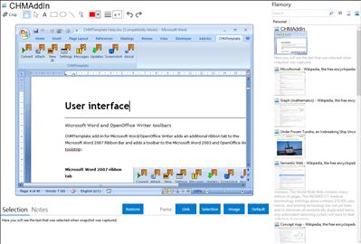 CHMAddIn - Flamory bookmarks and screenshots