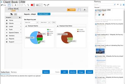 Client Book CRM - Flamory bookmarks and screenshots
