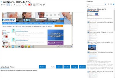 CLINICAL TRIALS XYZ - Flamory bookmarks and screenshots