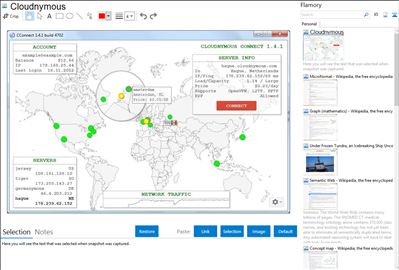 Cloudnymous - Flamory bookmarks and screenshots