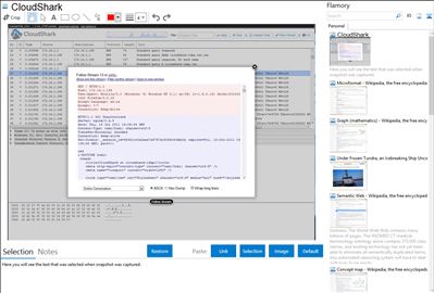 CloudShark - Flamory bookmarks and screenshots