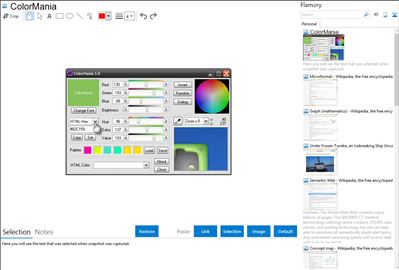 ColorMania - Flamory bookmarks and screenshots