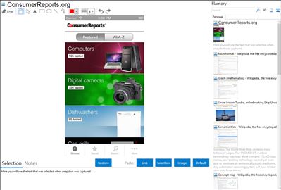 ConsumerReports.org - Flamory bookmarks and screenshots