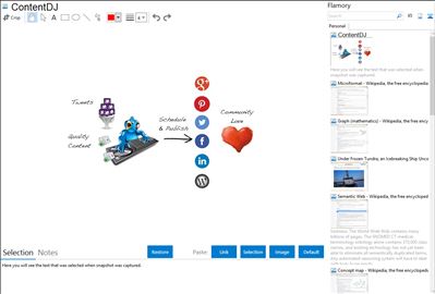 ContentDJ - Flamory bookmarks and screenshots