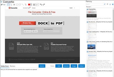 Convertio - Flamory bookmarks and screenshots