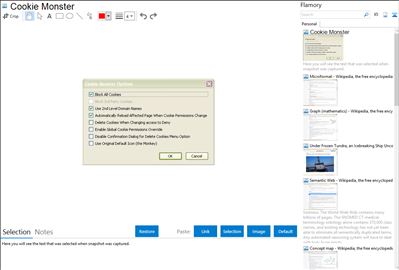 Cookie Monster - Flamory bookmarks and screenshots