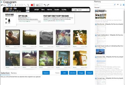 Copygram - Flamory bookmarks and screenshots