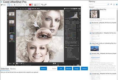 Corel AfterShot Pro - Flamory bookmarks and screenshots