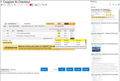 Coupons At Checkout - Flamory bookmarks and screenshots