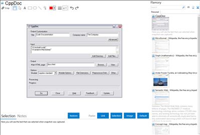 CppDoc - Flamory bookmarks and screenshots