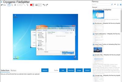 Cryogenic FileSplitter - Flamory bookmarks and screenshots