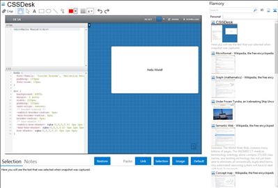 CSSDesk - Flamory bookmarks and screenshots