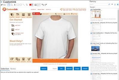 CustomInk - Flamory bookmarks and screenshots