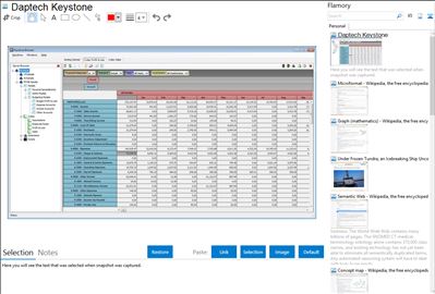 Daptech Keystone - Flamory bookmarks and screenshots