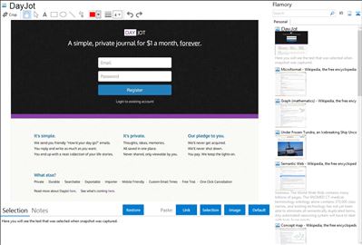 DayJot - Flamory bookmarks and screenshots