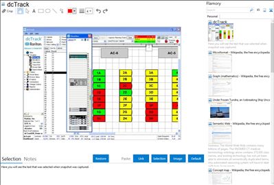 dcTrack - Flamory bookmarks and screenshots