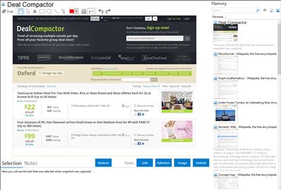 Deal Compactor - Flamory bookmarks and screenshots