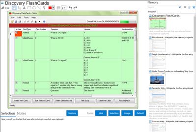 Discovery FlashCards - Flamory bookmarks and screenshots