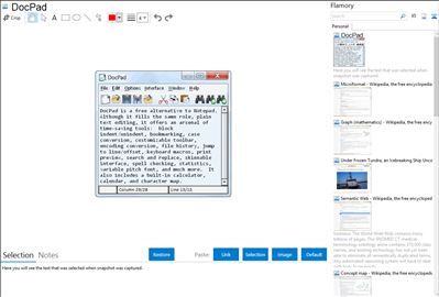 DocPad - Flamory bookmarks and screenshots