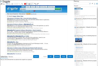 Dogpile - Flamory bookmarks and screenshots