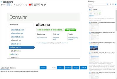 Domainr - Flamory bookmarks and screenshots