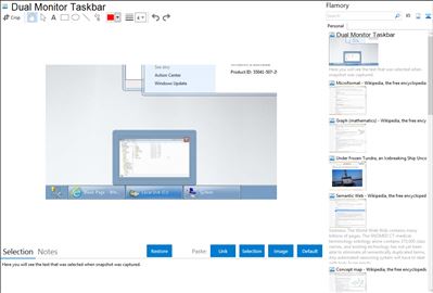Dual Monitor Taskbar - Flamory bookmarks and screenshots