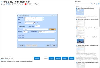 AML Easy Audio Recorder - Flamory bookmarks and screenshots