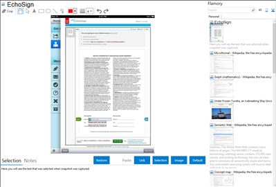 EchoSign - Flamory bookmarks and screenshots