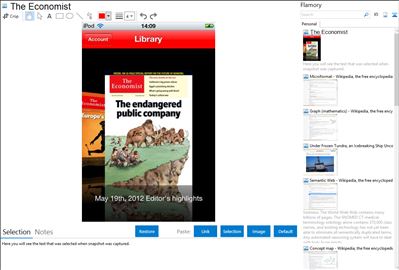 The Economist - Flamory bookmarks and screenshots