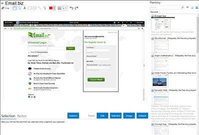 Email.biz - Flamory bookmarks and screenshots