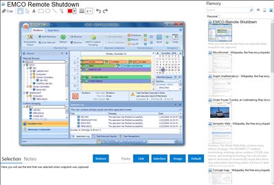 EMCO Remote Shutdown - Flamory bookmarks and screenshots