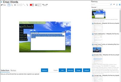 Enso Words - Flamory bookmarks and screenshots
