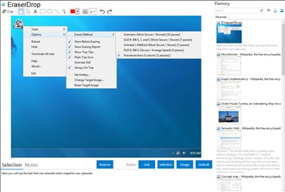 EraserDrop - Flamory bookmarks and screenshots